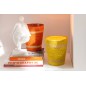 Bougie parfumée dans verre orange 55h - 12.5x12.5x15.5 cm Bougie parfumée dans verre orange 55h - 12.5x12.5x15.5 cm