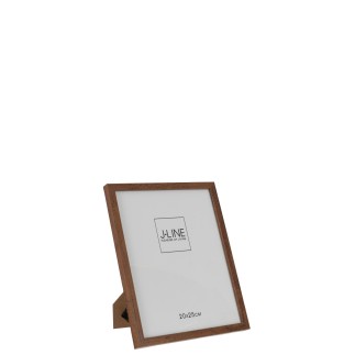 Cadre photo en bois marron 22x2x22 cm