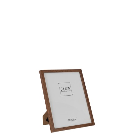 Cadre photo en bois marron 22x2x22 cm