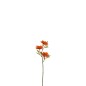 Fleur de paquerette en plastique orange 11x11x45 cm Fleur de paquerette en plastique orange 11x11x45 cm