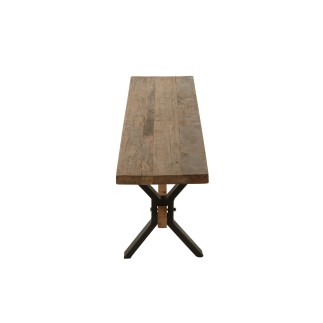 Panca invecchiata in legno marrone 180x35x45 cm