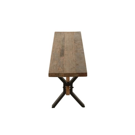 Panca invecchiata in legno marrone 180x35x45 cm