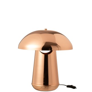 Lampada a fungo in metallo rame 35x35x43 cm