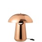 Lampada a fungo in metallo rame 35x35x43 cm