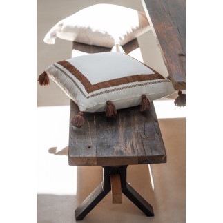 Panca invecchiata in legno marrone 180x35x45 cm