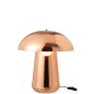 Lampada a fungo in metallo rame 35x35x43 cm