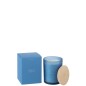 Bougie parfumée « Embruns Marins » dans pot bleu 10.5x10.5x14 cm Bougie parfumée « Embruns Marins » dans pot bleu 10.5x10.5x14 cm