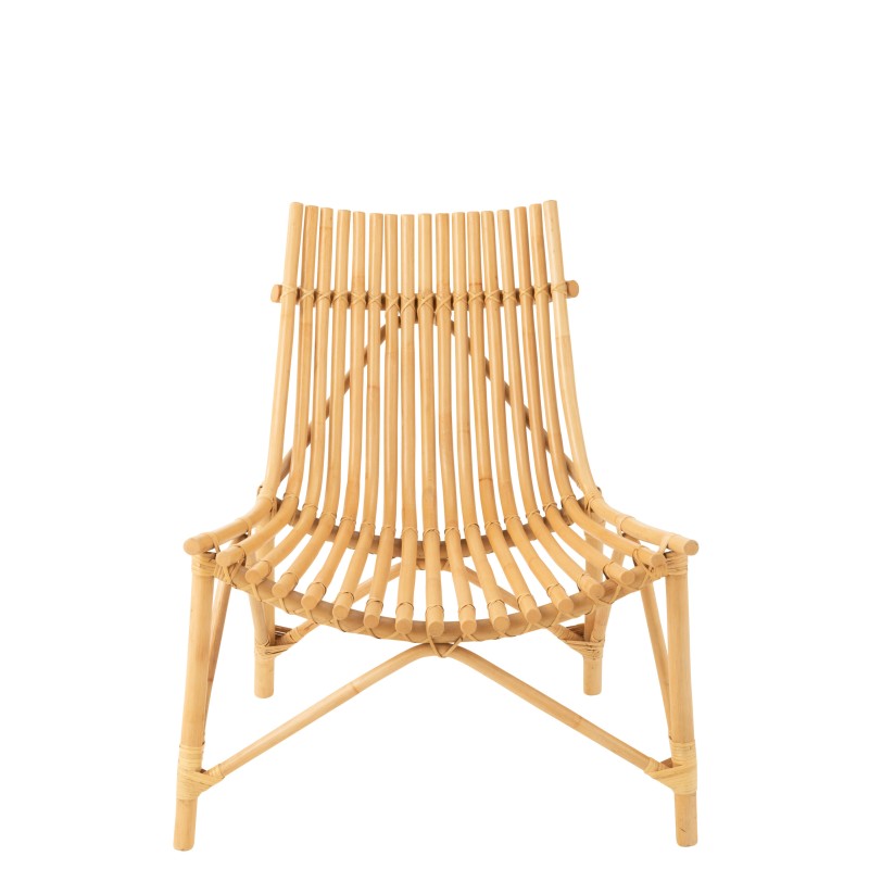 Chaise en rotin naturel beige 77x80x84 cm Chaise en rotin naturel beige 77x80x84 cm