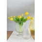 Bouquet de 7 tulipes artificiel en synthétique jaune 17x10x46 cm Bouquet de 7 tulipes artificiel en synthétique jaune 17x10x46 cm