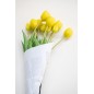 Bouquet de 7 tulipes artificiel en synthétique jaune 17x10x46 cm Bouquet de 7 tulipes artificiel en synthétique jaune 17x10x46 cm