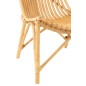 Cadeira em vime natural bege 77x80x84 cm Cadeira em vime natural bege 77x80x84 cm
