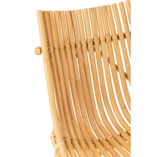 Cadeira em vime natural bege 77x80x84 cm