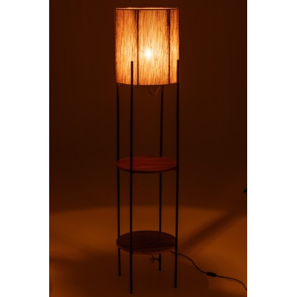 Lámpara estantería de metal negro 38*38*160 cm