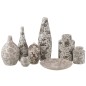 Vase en porcelaine multicouleur 16.5x16.5x53 cm