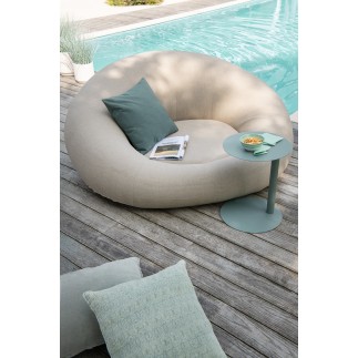 Colchón donut polipropileno gris 150x175x75 cm