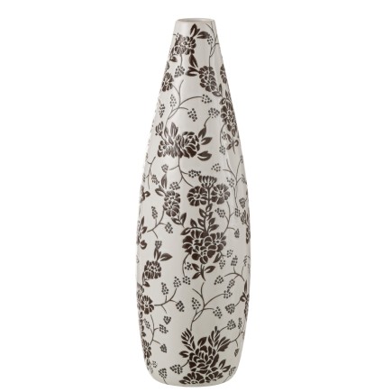 Vaso de porcelana multicolorido 16,5 x 16,5 x 53 cm