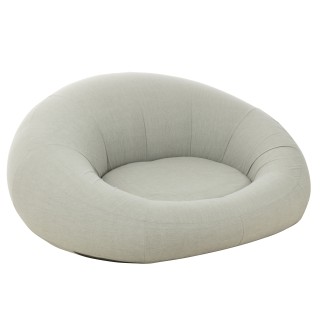 Matelas donut en polypropylène gris 150x175x75 cm