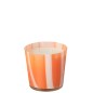 Bougie parfumée 50h dans verre orange 13x13x13 cm Bougie parfumée 50h dans verre orange 13x13x13 cm