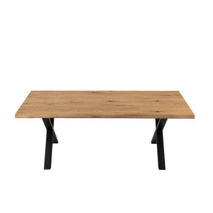 Gambe di tavolo in metallo nero 86x12x73 cm