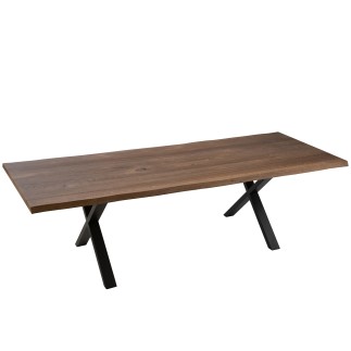 Gambe di tavolo in metallo nero 86x12x73 cm
