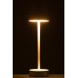 Lampe rechargeable en métal blanc 11.5x11.5x37 cm Lampe rechargeable en métal blanc 11.5x11.5x37 cm
