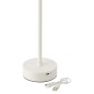Lampe rechargeable en métal blanc 11.5x11.5x37 cm Lampe rechargeable en métal blanc 11.5x11.5x37 cm