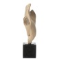Scultura astratta su base in resina beige, 39x15x60 cm Scultura astratta su base in resina beige, 39x15x60 cm