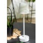 Lampe rechargeable en métal blanc 11.5x11.5x37 cm Lampe rechargeable en métal blanc 11.5x11.5x37 cm