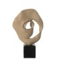 Escultura abstracta sobre pedestal de resina beige, 39 x 15 x 60 cm Escultura abstracta sobre pedestal de resina beige, 39 x 15 x 60 cm