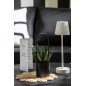 Lampe rechargeable en métal blanc 11.5x11.5x37 cm Lampe rechargeable en métal blanc 11.5x11.5x37 cm