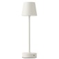 Lampe rechargeable en métal blanc 11.5x11.5x37 cm Lampe rechargeable en métal blanc 11.5x11.5x37 cm