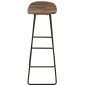 Tabouret rectangulaire en métal naturel 40x30x74 cm Tabouret rectangulaire en métal naturel 40x30x74 cm