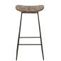 Tabouret rectangulaire en métal naturel 40x30x74 cm Tabouret rectangulaire en métal naturel 40x30x74 cm