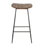 Tabouret rectangulaire en métal naturel 40x30x74 cm Tabouret rectangulaire en métal naturel 40x30x74 cm