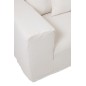 Housse fauteuil et coussins en Textile Blanc 330x105x70cm