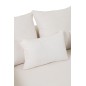 Housse fauteuil et coussins en Textile Blanc 330x105x70cm