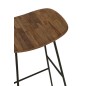Tabouret rectangulaire en métal naturel 40x30x74 cm Tabouret rectangulaire en métal naturel 40x30x74 cm