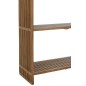 Bibliothèque 4 étagères en bois teck recyclé naturel 88x35x190 cm Bibliothèque 4 étagères en bois teck recyclé naturel 88x35x190 cm