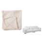 Housse fauteuil et coussins en Textile Blanc 330x105x70cm