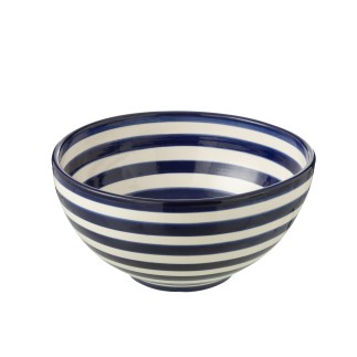Saladier en céramique bleu marine 28x28x14 cm