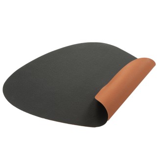 Set de table pierre en plastique noir 44x37x1 cm