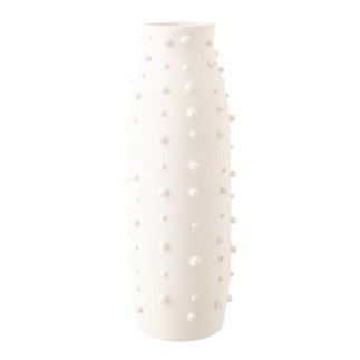 Vase en céramique blanc 22x22x57.5 cm