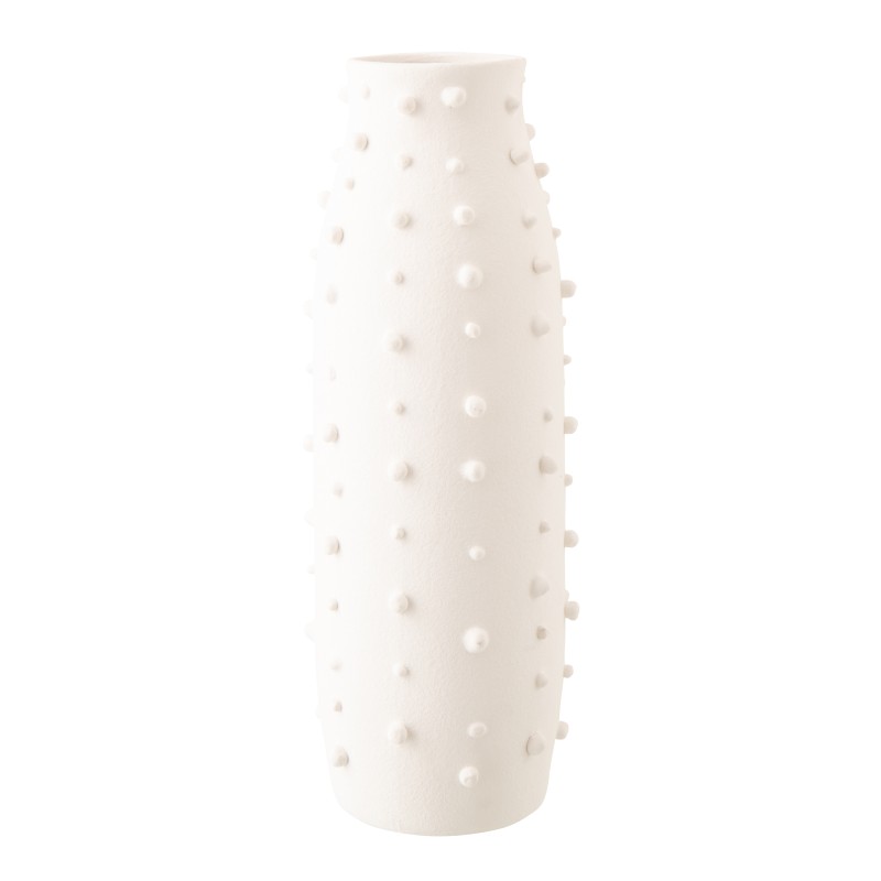 Vaso de cerâmica branco 22x22x57,5 cm Vaso de cerâmica branco 22x22x57,5 cm