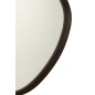 Specchio irregolare bordo in legno marrone 88x79 cm Specchio irregolare bordo in legno marrone 88x79 cm
