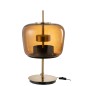 Lampe led en verre marron 35x35x58 cm