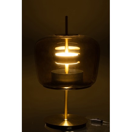 Lampada a LED in vetro marrone 35x35x58 cm