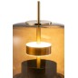 Lampe led en verre marron 35x35x58 cm