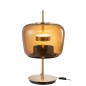 Lampe led en verre marron 35x35x58 cm