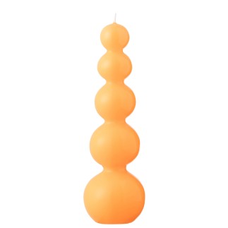Bougie calebasse 25H orange H.23 cm