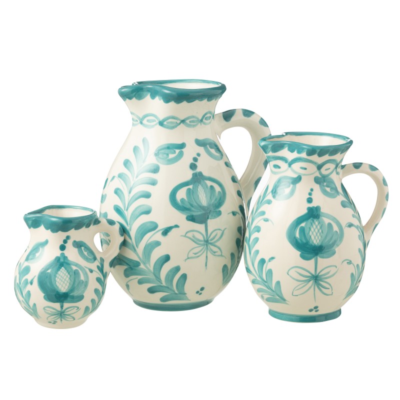 Caraffa in ceramica blu chiaro 20x20x26 cm Caraffa in ceramica blu chiaro 20x20x26 cm